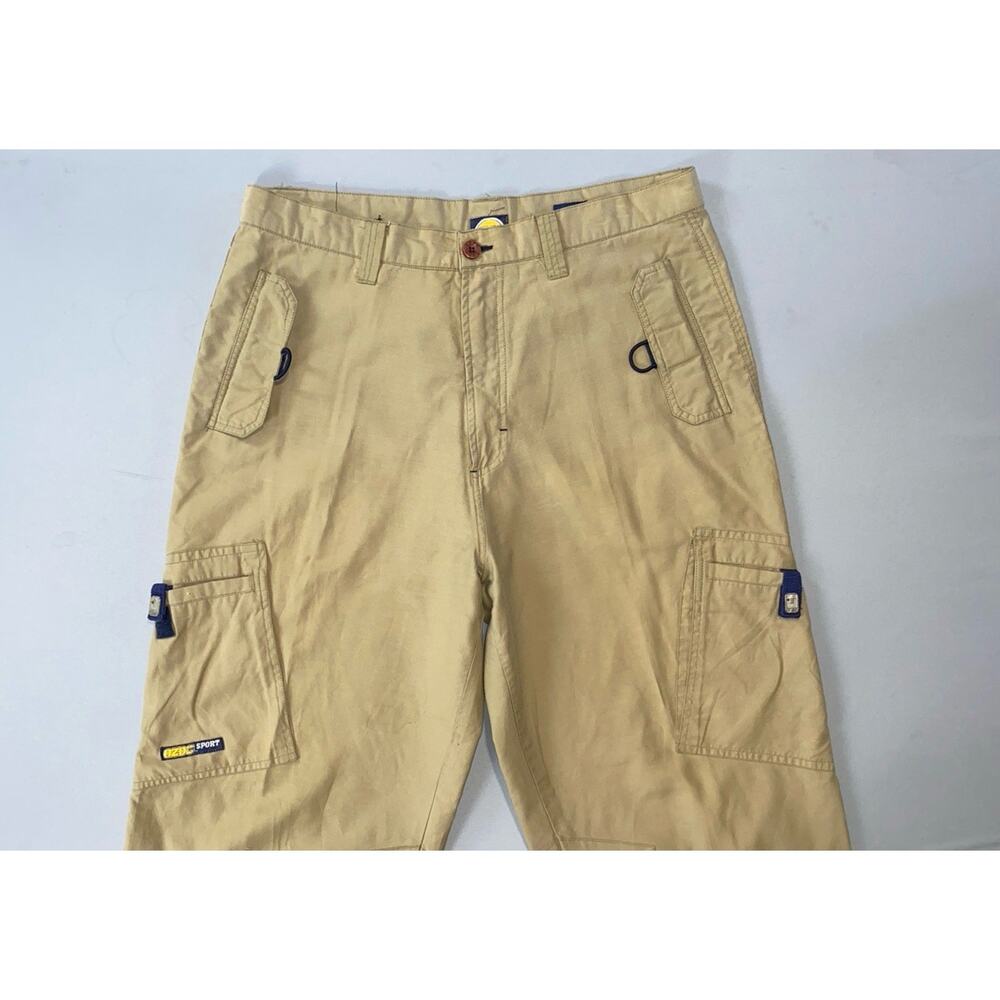 OZOC Sport Vintage Lightweight Vented Cargo Pants. Beige Herringbone, Mens 34X32